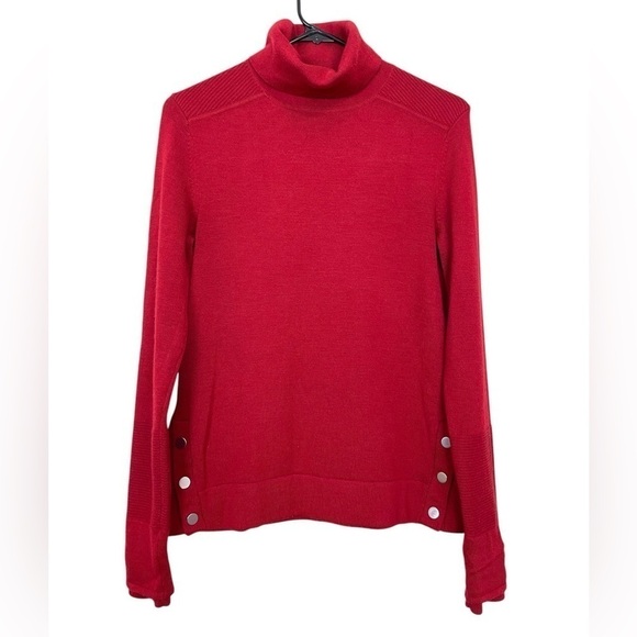 Athleta Merino Wool Turtleneck in Scorched Chili Red SIZE XS - Picture 9 of 11